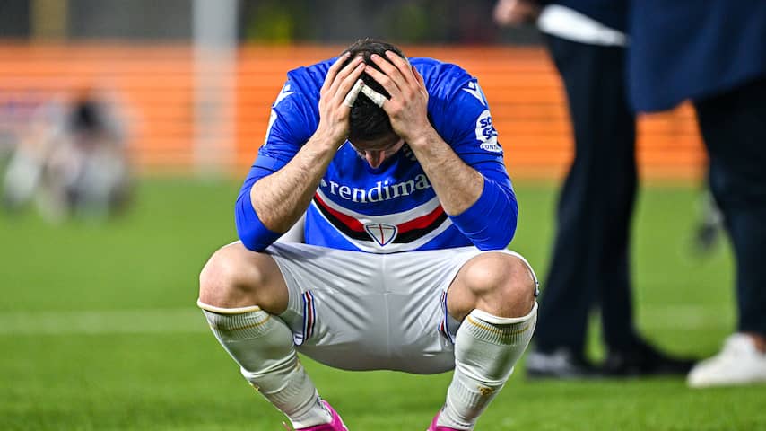 Sampdoria degradeert voor het eerst naar Serie C na vier trainers in één seizoen Sampdoria degradeert voor het eerst naar Serie C na vier trainers in één seizoen